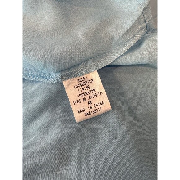 Talulah Womens Dress Blue Mini Flutter Sleeve Sundress Tiered A Line Medium - Picture 10 of 11